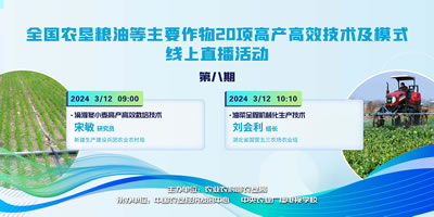 農墾公益大講堂：全國農墾糧油等主要作物20項高產高效技術及模式線上直播（八）